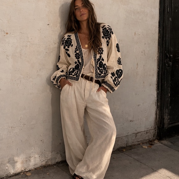 Free People Jackets & Blazers - Free People Bali Cotton Jacket - Mabel L